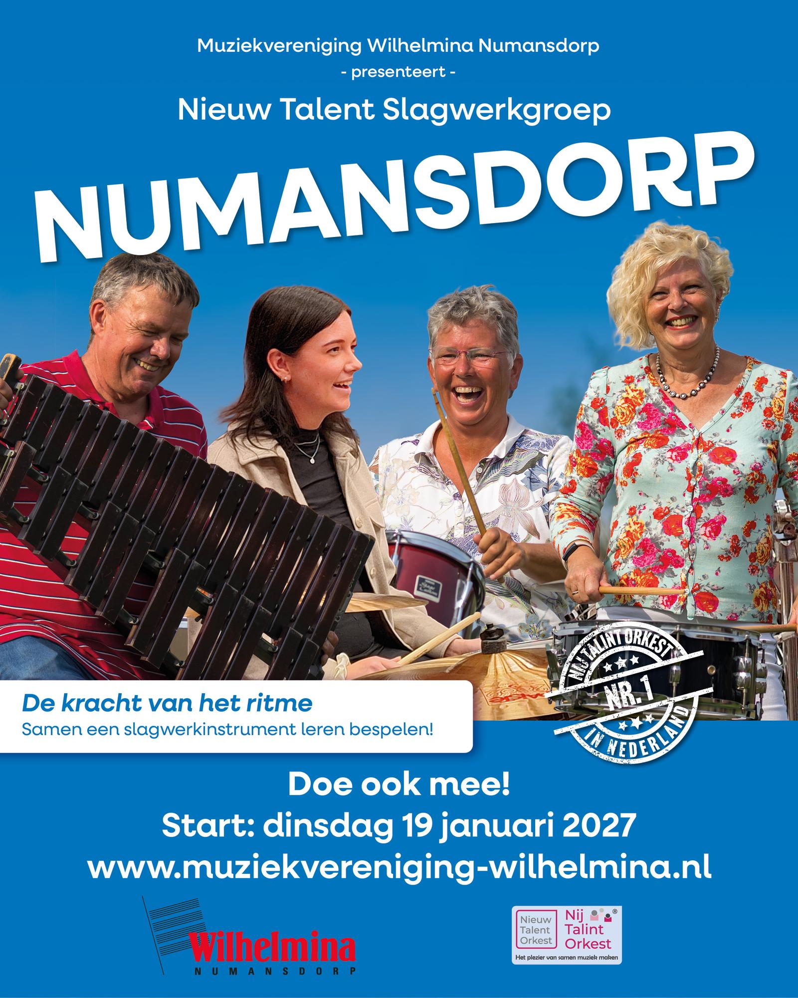 Nieuw Talent Slagwerkgroep Numansdorp