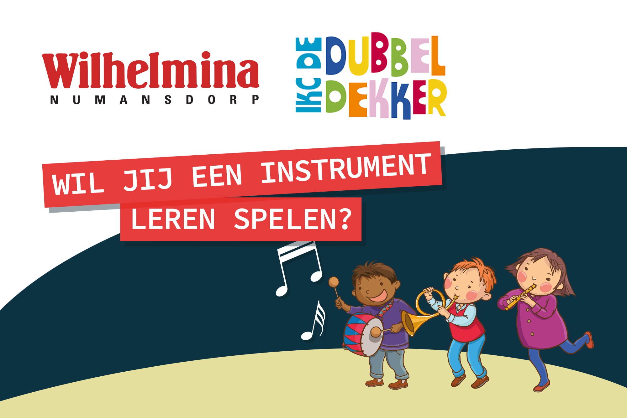 Scholenproject De Dubbeldekker: Iedereen kan muziek maken!